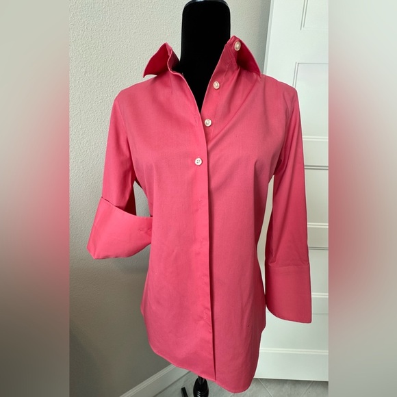 Lands’ End Pink Button Down Shirt Size Small - Picture 12 of 12